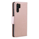 Huawei P30 Pro PU-läder med tryckta fjärilar