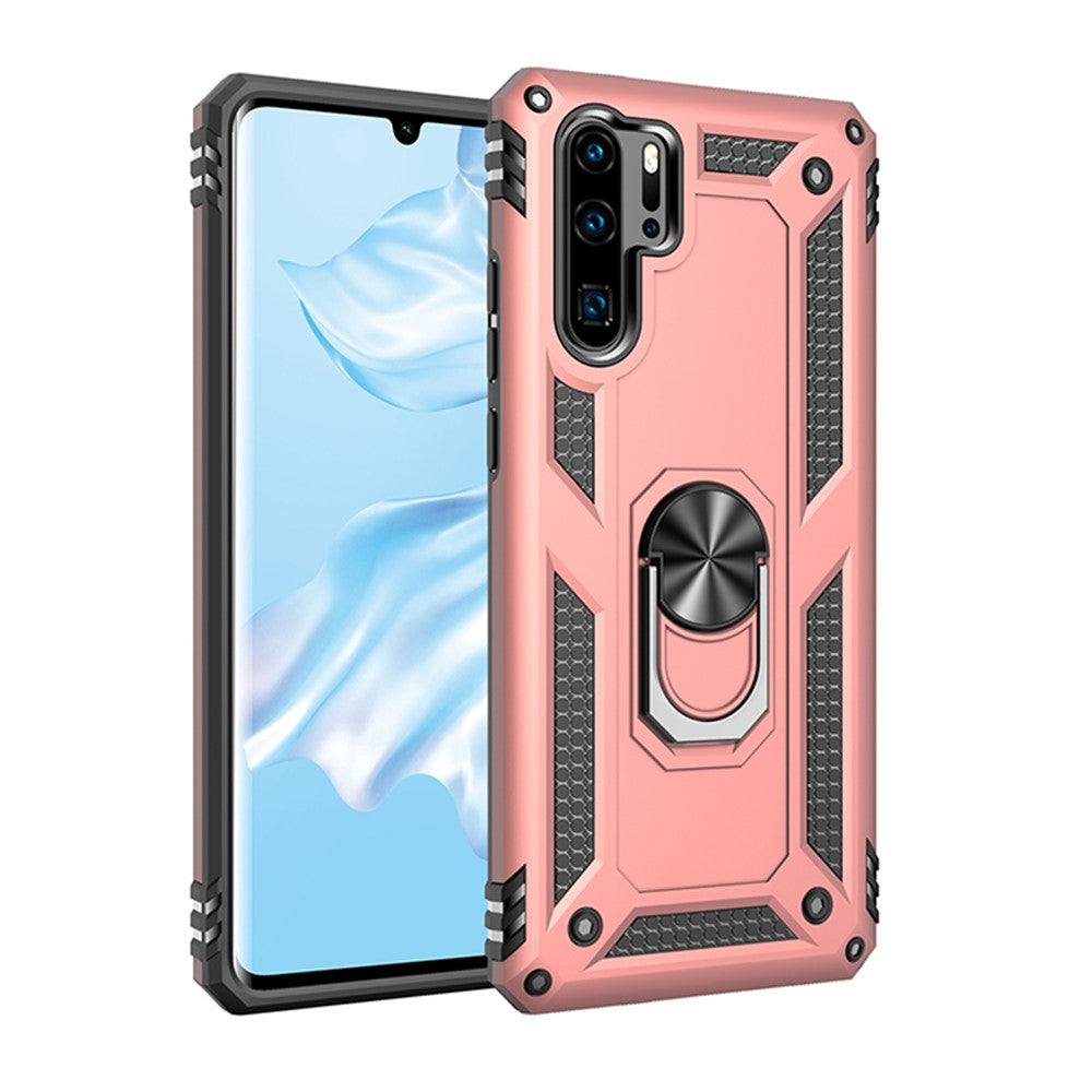 Hybrid PC TPU Kickstand Armor mobilskal för Huawei P30 Pro
