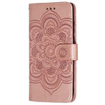 Huawei P30 Lite/nova 4e/P30 lite New Edition Imprint Mandala Flower Phone Cover Läderplånbok
