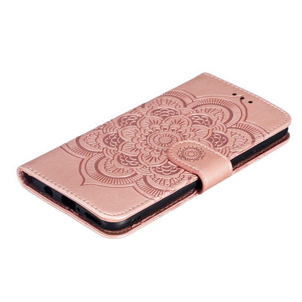 Huawei P30 Lite/nova 4e/P30 lite New Edition Imprint Mandala Flower Phone Cover Läderplånbok