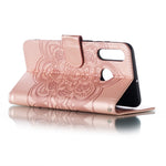 Huawei P30 Lite/nova 4e/P30 lite New Edition Imprint Mandala Flower Phone Cover Läderplånbok