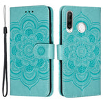 Huawei P30 Lite/nova 4e/P30 lite New Edition Imprint Mandala Flower Phone Cover Läderplånbok