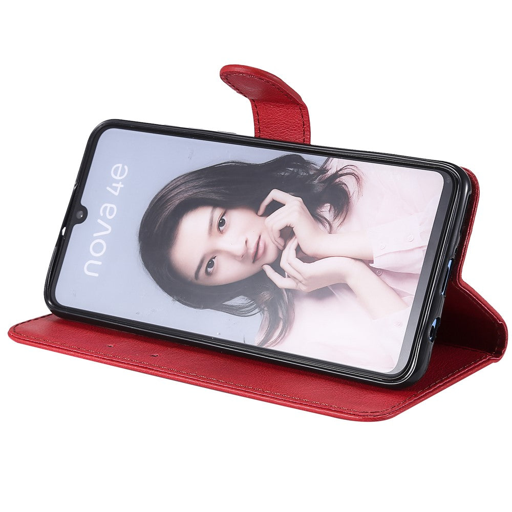 For Huawei P30 Lite / nova 4e Case 2 in 1 Detachable Magnetic Leather Wallet Mobile Cover with Strap