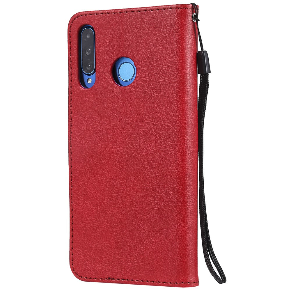 For Huawei P30 Lite / nova 4e Case 2 in 1 Detachable Magnetic Leather Wallet Mobile Cover with Strap
