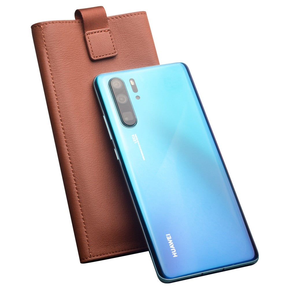 QIALINO Cowhide Leather Wallet Protective Pouch Cover for Huawei P30 Pro