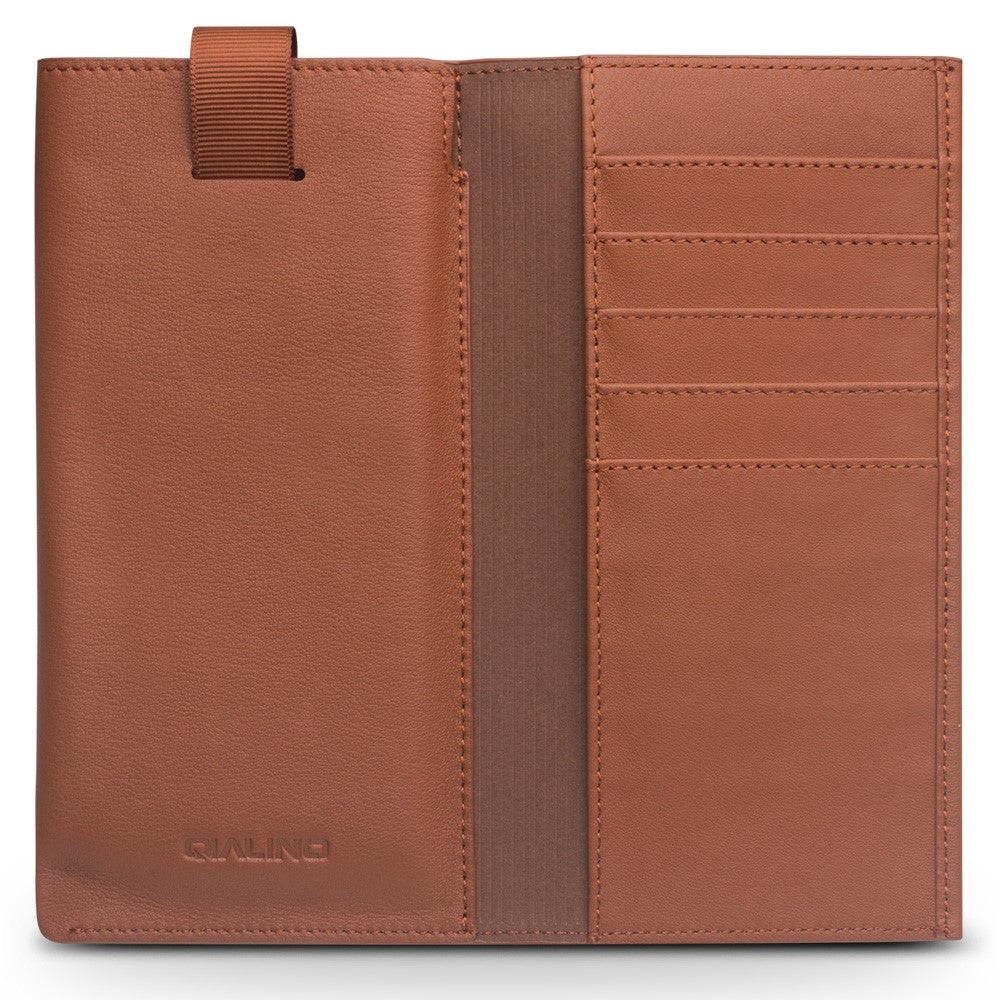 QIALINO Cowhide Leather Wallet Protective Pouch Cover for Huawei P30 Pro