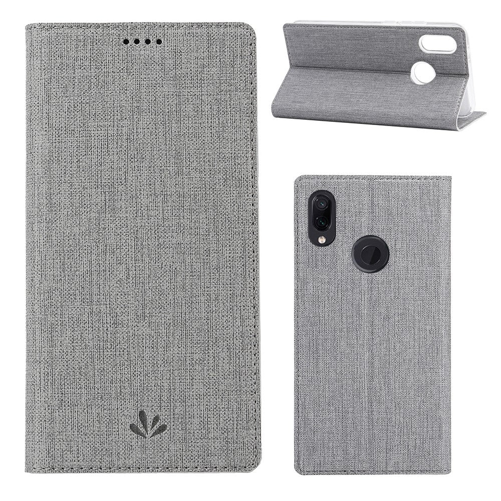VILI DMX Cross Texture Läder Korthållare mobilskal för Huawei Y7 (2019)/Y7 Prime (2019)