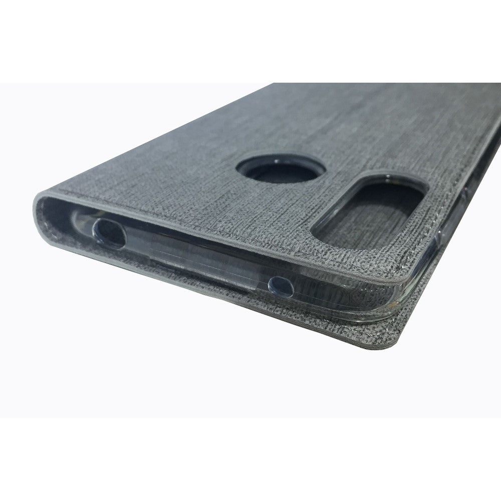 VILI DMX Cross Texture læderetui med kortholder til Huawei Y7 (2019)/Y7 Prime (2019)
