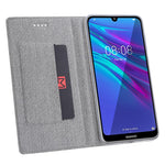 VILI DMX Cross Texture læderetui med kortholder til Huawei Y7 (2019)/Y7 Prime (2019)