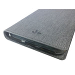 VILI DMX Cross Texture læderetui med kortholder til Huawei Y7 (2019)/Y7 Prime (2019)
