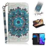 Pattern Printing Light Spot Decor Leather Wallet Case for Huawei Y5 (2019)