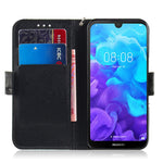 Pattern Printing Light Spot Decor Leather Wallet Case for Huawei Y5 (2019)