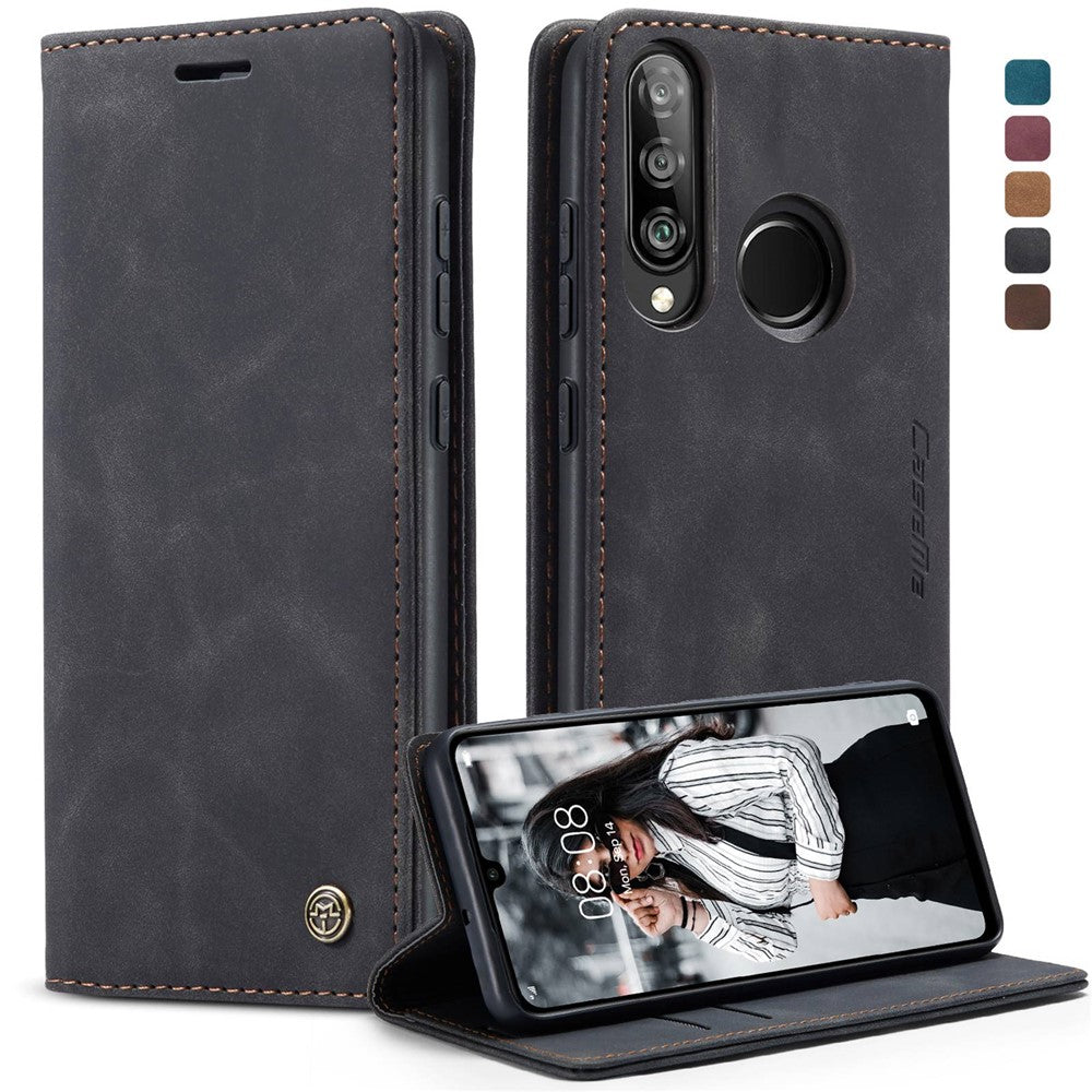 CASEME 013 Series Auto-absorbed Leather Wallet Case for Huawei P30 Lite New Edition/P30 Lite/nova 4e