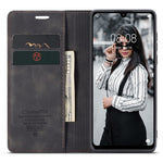 CASEME 013 Series Auto-absorbed Leather Wallet Case for Huawei P30 Lite New Edition/P30 Lite/nova 4e