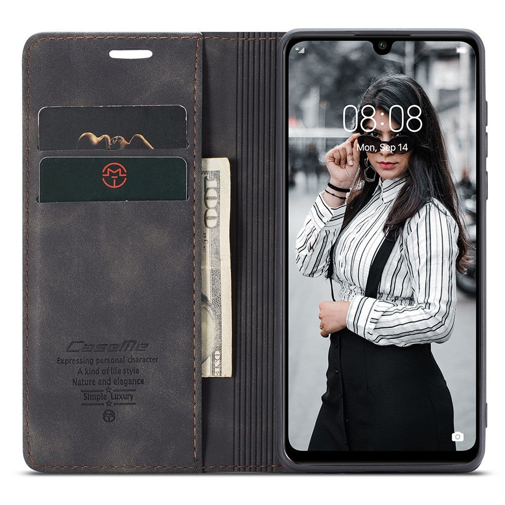 CASEME 013 Series Auto-absorbed Leather Wallet Case for Huawei P30 Lite New Edition/P30 Lite/nova 4e