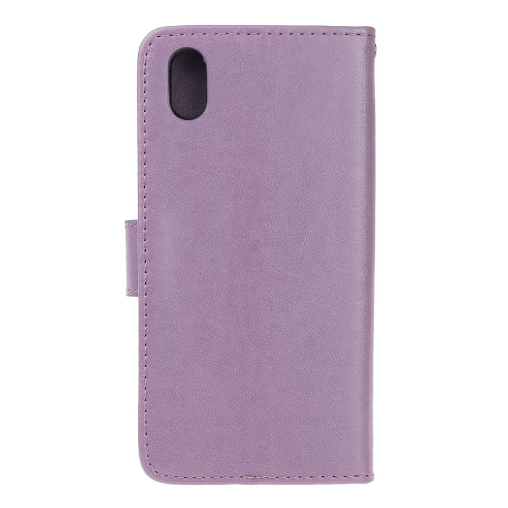 Imprint Butterfly Flowers Leather Wallet Case for Huawei Y5 (2019) / Honor 8S