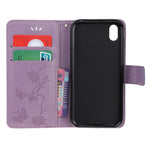 Imprint Butterfly Flowers Leather Wallet Case for Huawei Y5 (2019) / Honor 8S