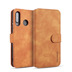 DG.MING Retro Style Läder Plånboksställ Fodral för Huawei P30 Lite New Edition/P30 Lite/nova 4e