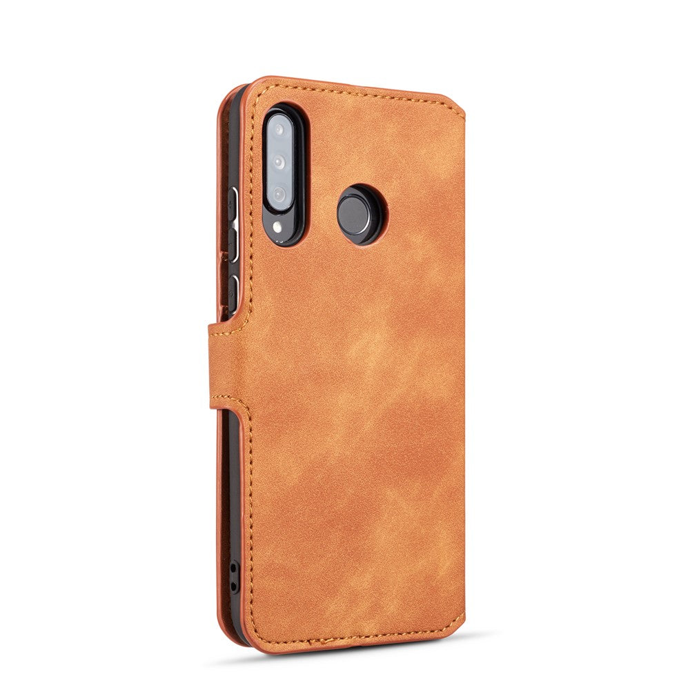 DG.MING Retro Style Läder Plånboksställ Fodral för Huawei P30 Lite New Edition/P30 Lite/nova 4e