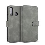 DG.MING Retro Style Läder Plånboksställ Fodral för Huawei P30 Lite New Edition/P30 Lite/nova 4e