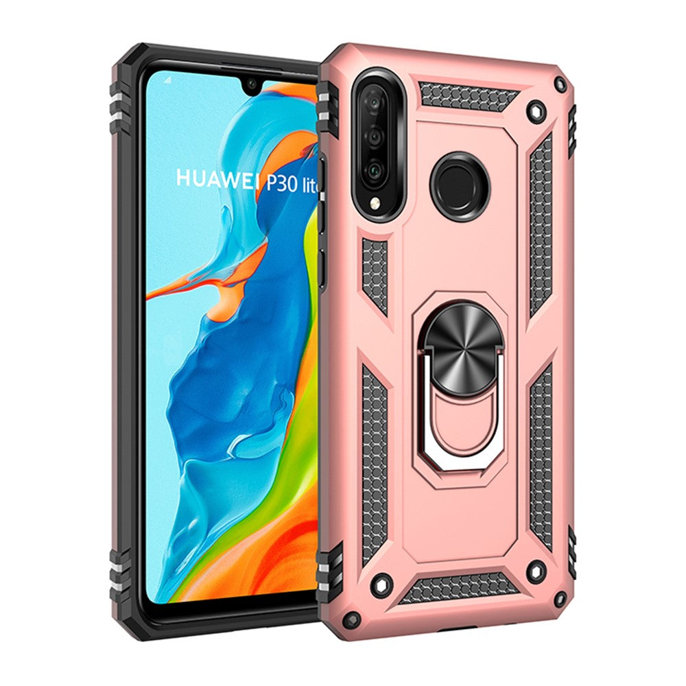 Hybrid PC TPU Kickstand Armor Phone Casing for Huawei P30 Lite / nova 4e / P30 Lite New Edition