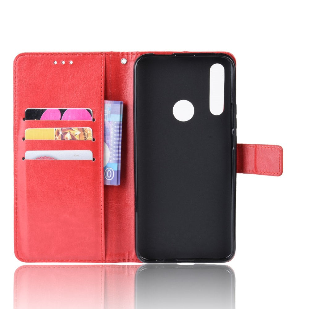 Crazy Horse Leather Wallet Case for Huawei Honor 9X (Global)/ P Smart Z / Y9 Prime 2019 /Enjoy 10 Plus