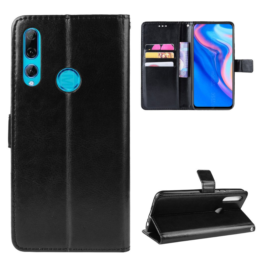 Crazy Horse Leather Wallet Case for Huawei Honor 9X (Global)/ P Smart Z / Y9 Prime 2019 /Enjoy 10 Plus