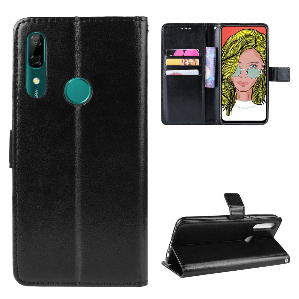 Crazy Horse Leather Wallet Case for Huawei Honor 9X (Global)/ P Smart Z / Y9 Prime 2019