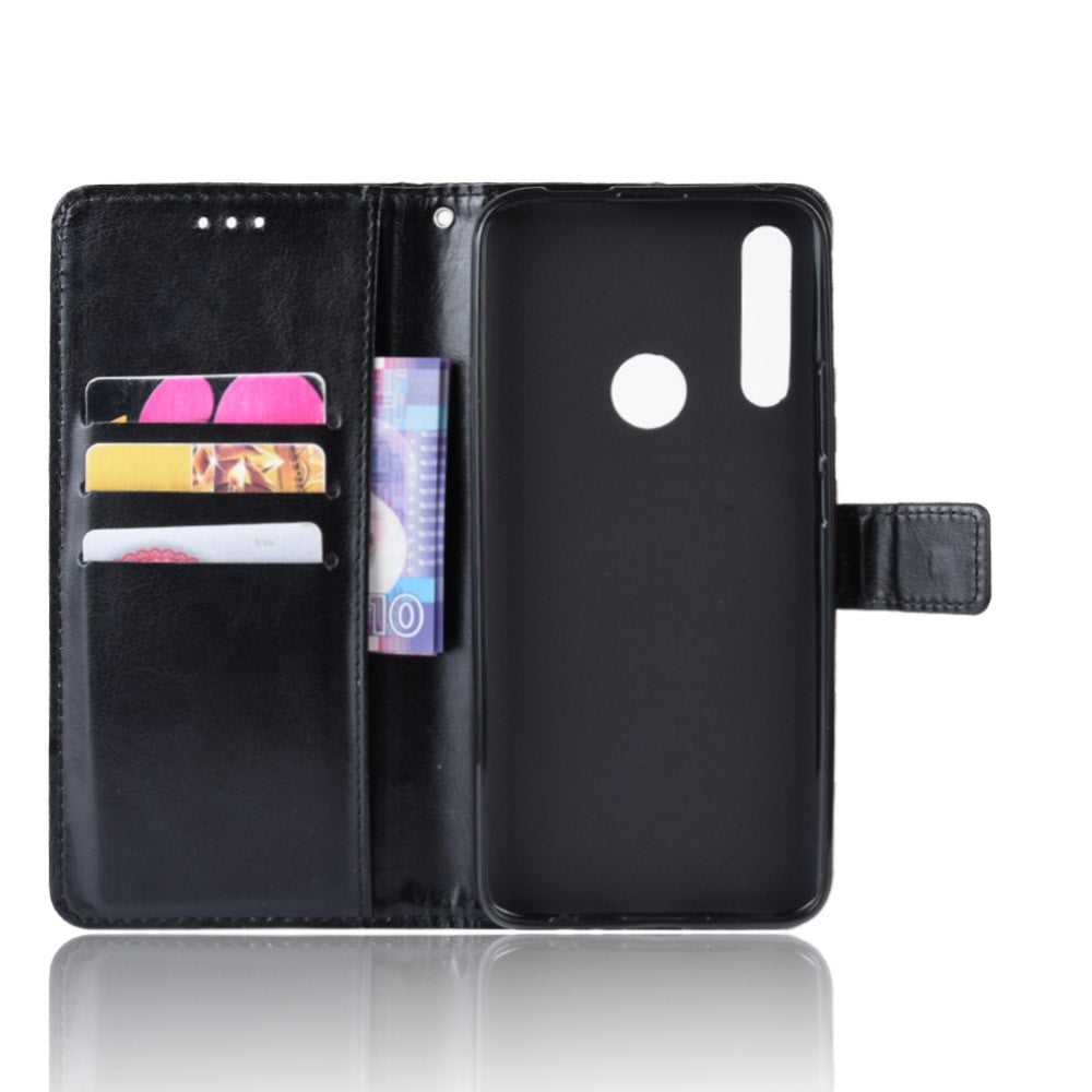 Crazy Horse Leather Wallet Case for Huawei Honor 9X (Global)/ P Smart Z / Y9 Prime 2019