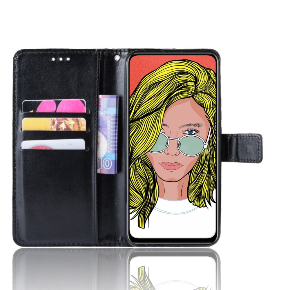 Crazy Horse Leather Wallet Case for Huawei Honor 9X (Global)/ P Smart Z / Y9 Prime 2019