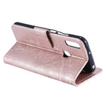 Imprint Mandala Flower Stand Wallet Leather Case for Huawei Y6 (2019, with Fingerprint Sensor)