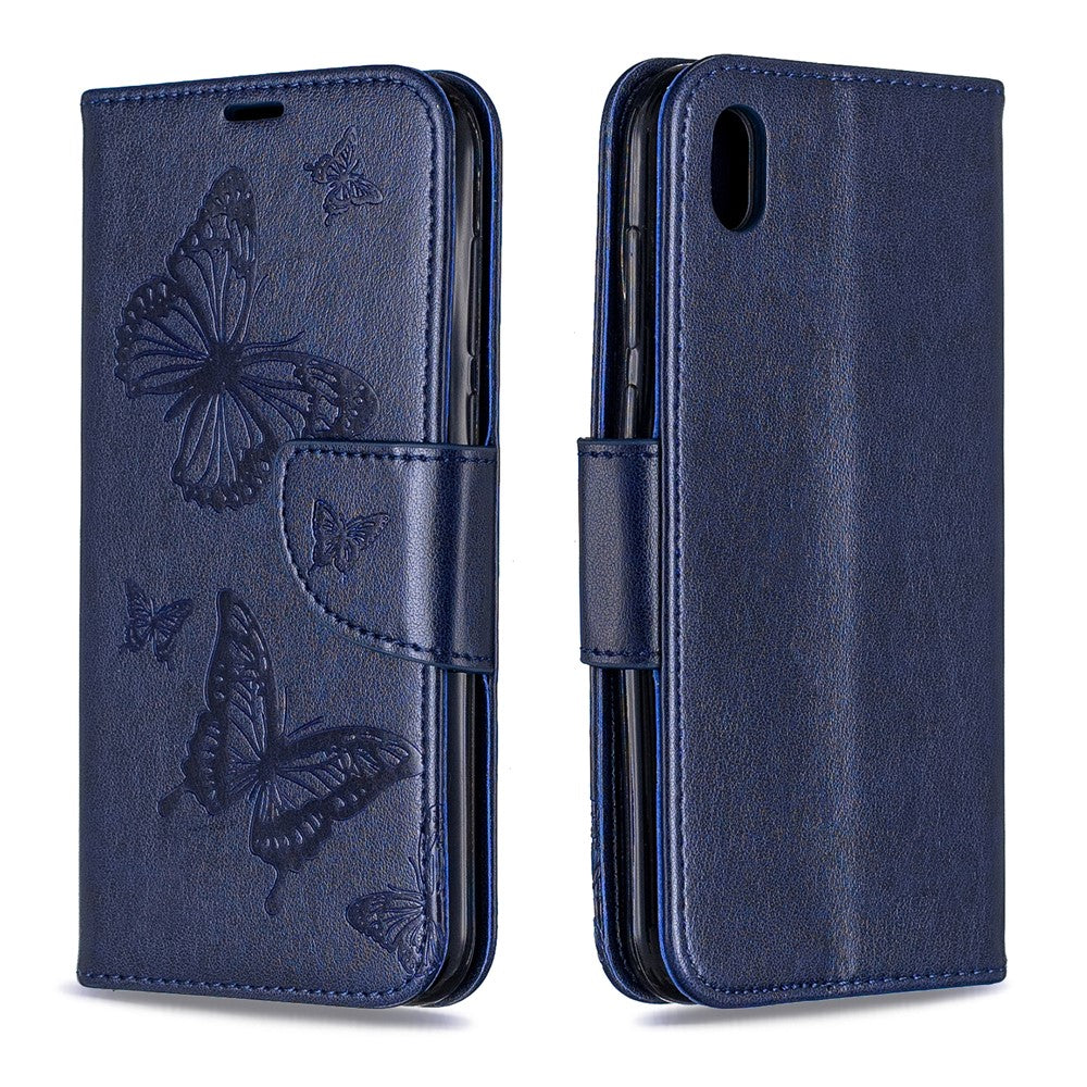 Imprint Butterfly Leather Wallet Case for Huawei Y5 (2019) / Honor 8S