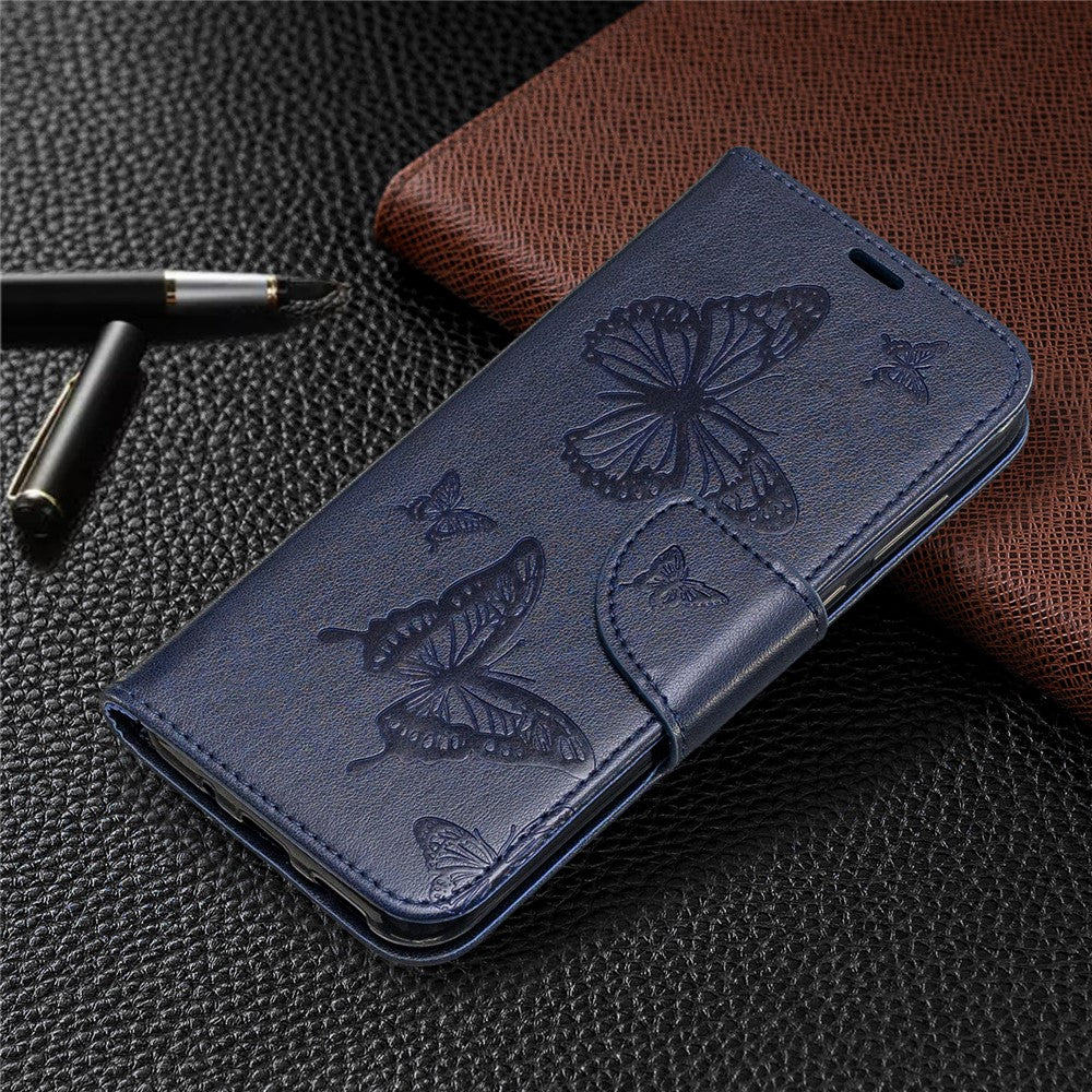 Imprint Butterfly Leather Wallet Case for Huawei Y5 (2019) / Honor 8S
