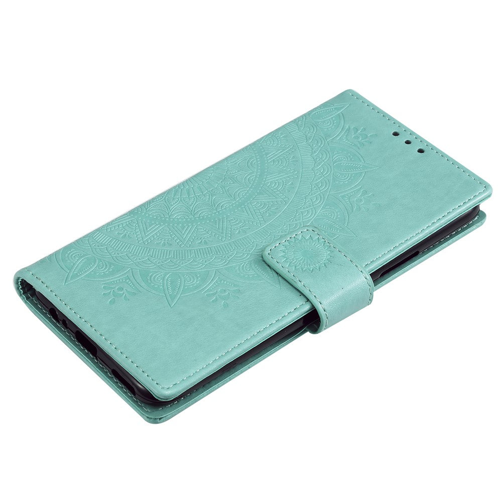 Läderplånboksfodral med tryckmönster och blommotiv till Huawei Honor 9X (Global)/P Smart Z/Y9 Prime 2019/Enjoy 10 Plus
