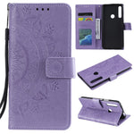 Läderplånboksfodral med tryckmönster och blommotiv till Huawei Honor 9X (Global)/P Smart Z/Y9 Prime 2019/Enjoy 10 Plus
