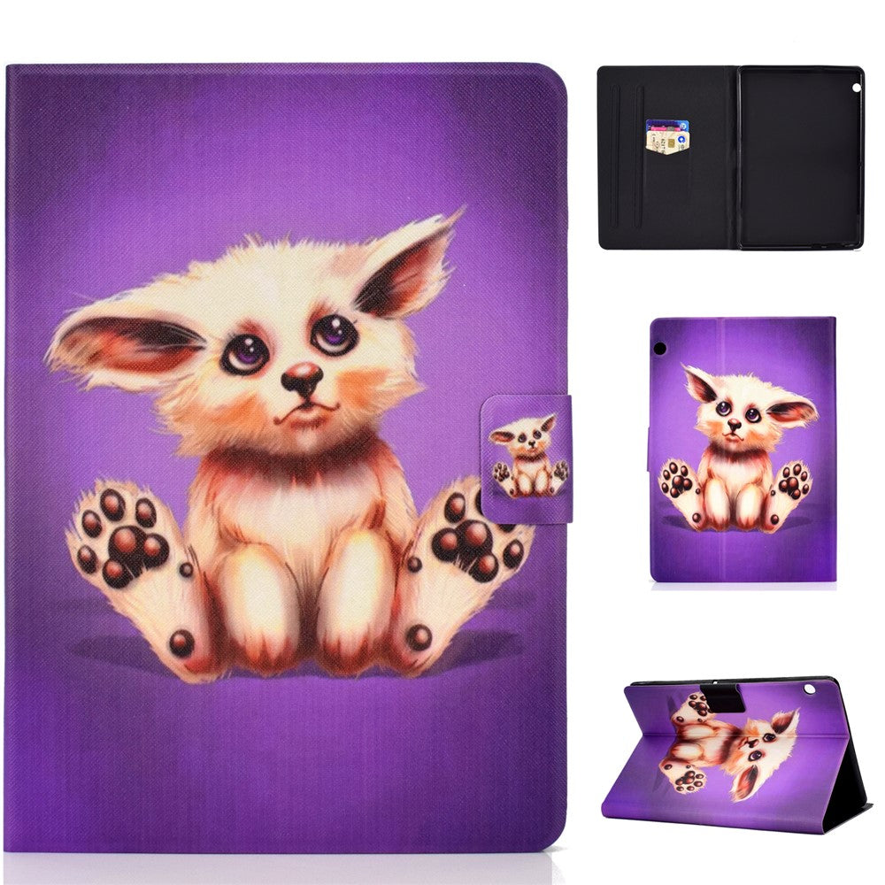 Shock-proof Pattern Printing Card Slot Stand PU Leather Tablet Case for Huawei MediaPad T3 10