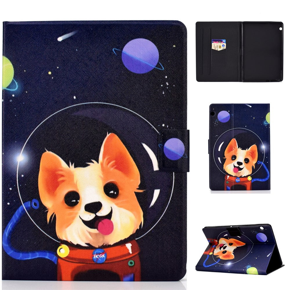Shock-proof Pattern Printing Card Slot Stand PU Leather Tablet Case for Huawei MediaPad T3 10
