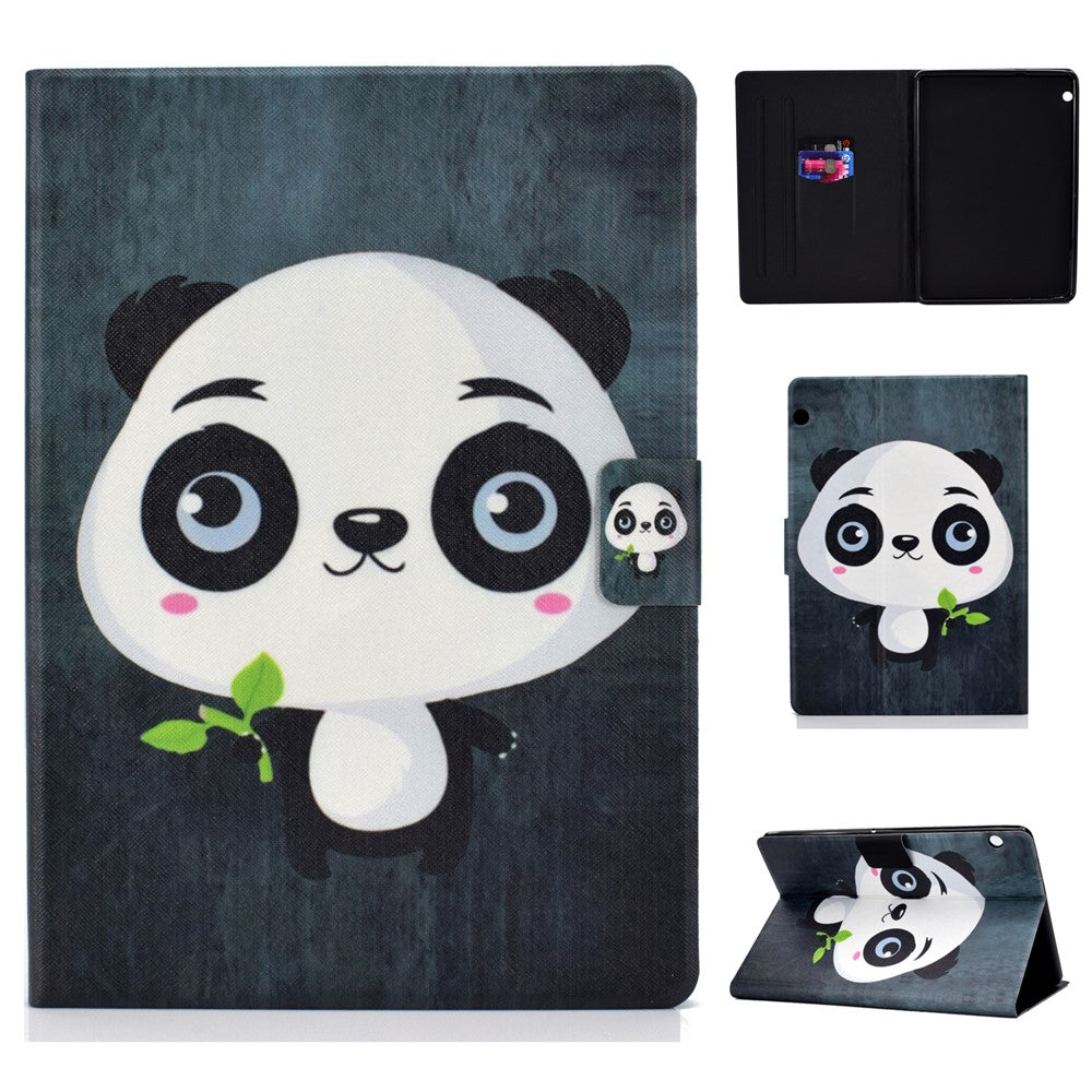 Shock-proof Pattern Printing Card Slot Stand PU Leather Tablet Case for Huawei MediaPad T3 10