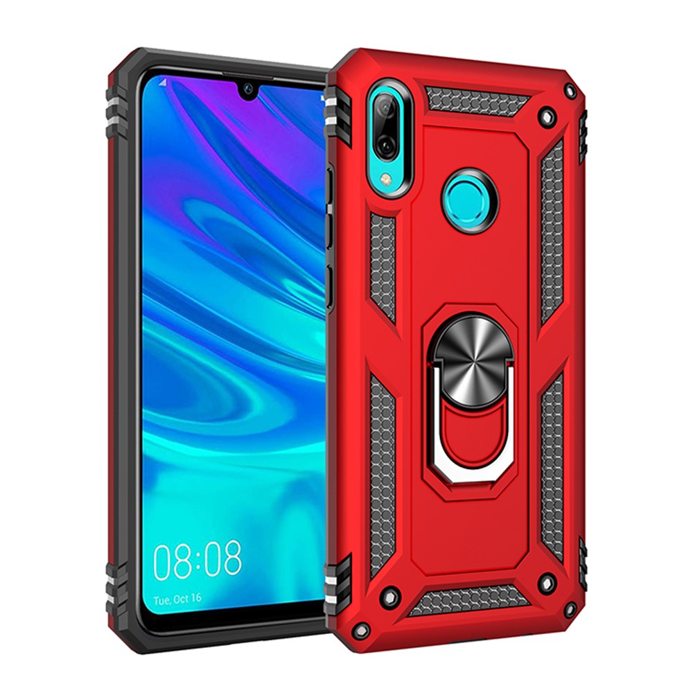 2-i-1 360-graders TPU+PC+metal-mobilcover med støttefod til Huawei P Smart (2019) / Honor 10 Lite / Nova Lite 3 (Japan)