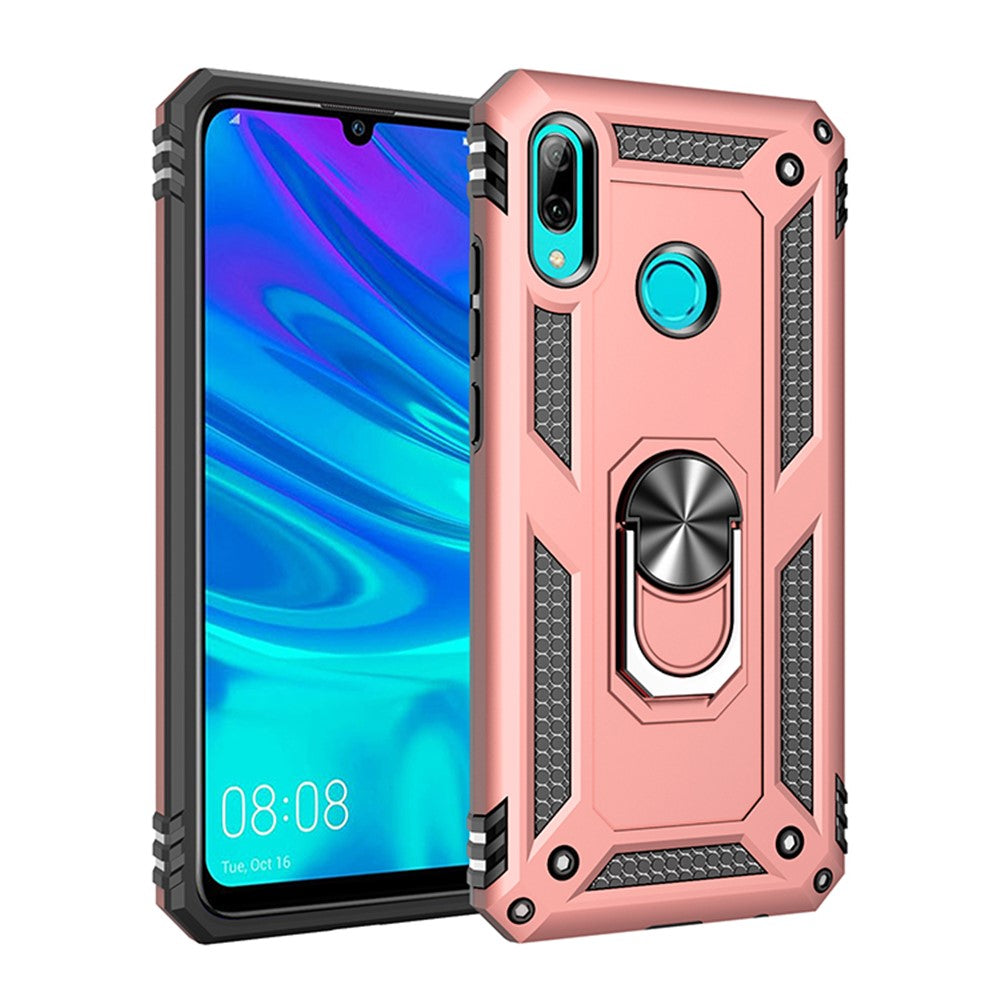2-i-1 360-graders TPU+PC+metal-mobilcover med støttefod til Huawei P Smart (2019) / Honor 10 Lite / Nova Lite 3 (Japan)
