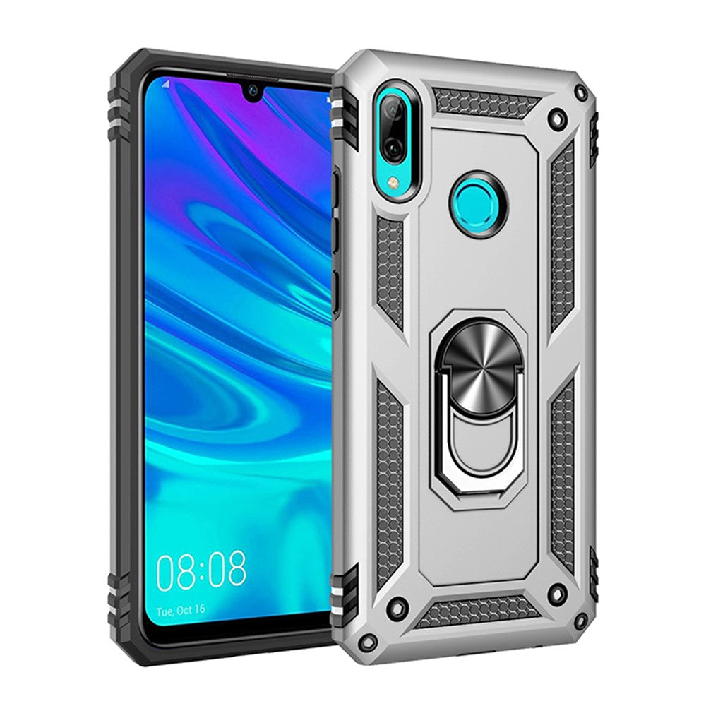 2-i-1 360-graders TPU+PC+metal-mobilcover med støttefod til Huawei P Smart (2019) / Honor 10 Lite / Nova Lite 3 (Japan)