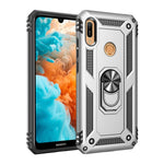 PC+TPU Kickstand Phone Cover for Huawei Y6 (2019, with Fingerprint Sensor) / Y6 Prime (2019)