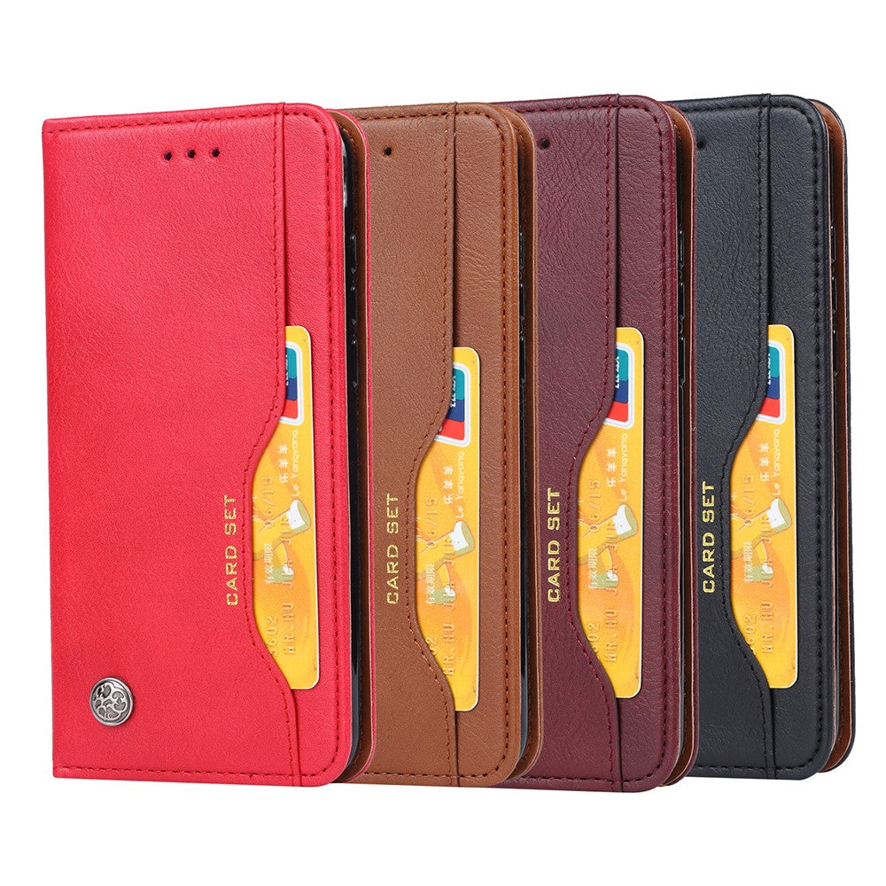 Auto-absorbed PU Leather Stand Wallet Phone Shell for Huawei Honor 9X (Global)/P Smart Z / Y9 Prime 2019