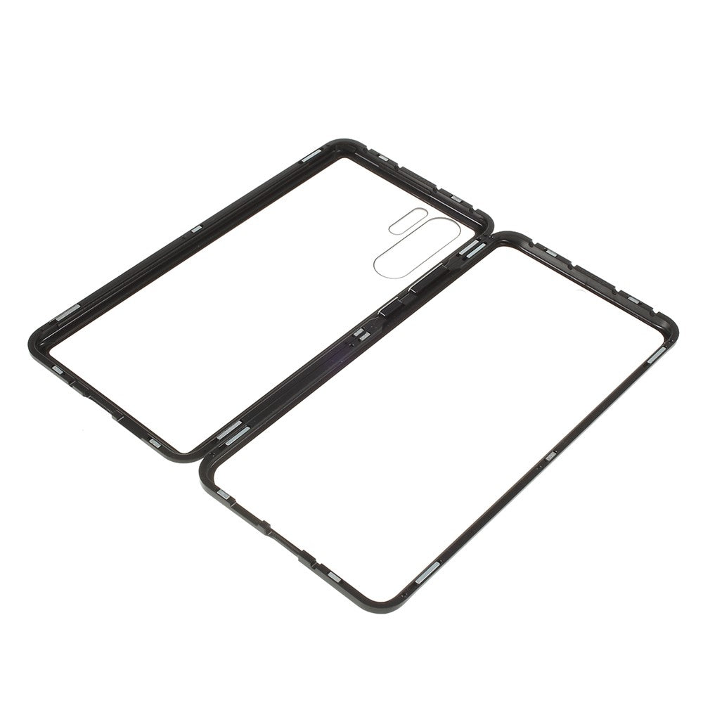 Shock-proof Magnetic Installation Metal Frame + Tempered Glass Alll-round Protective Phone Shell for Huawei P30 Pro