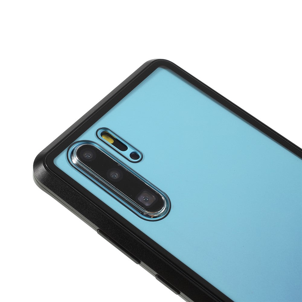 Shock-proof Magnetic Installation Metal Frame + Tempered Glass Alll-round Protective Phone Shell for Huawei P30 Pro