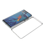 Shock-proof Magnetic Installation Metal Frame + Tempered Glass Alll-round Protective Phone Shell for Huawei P30 Pro