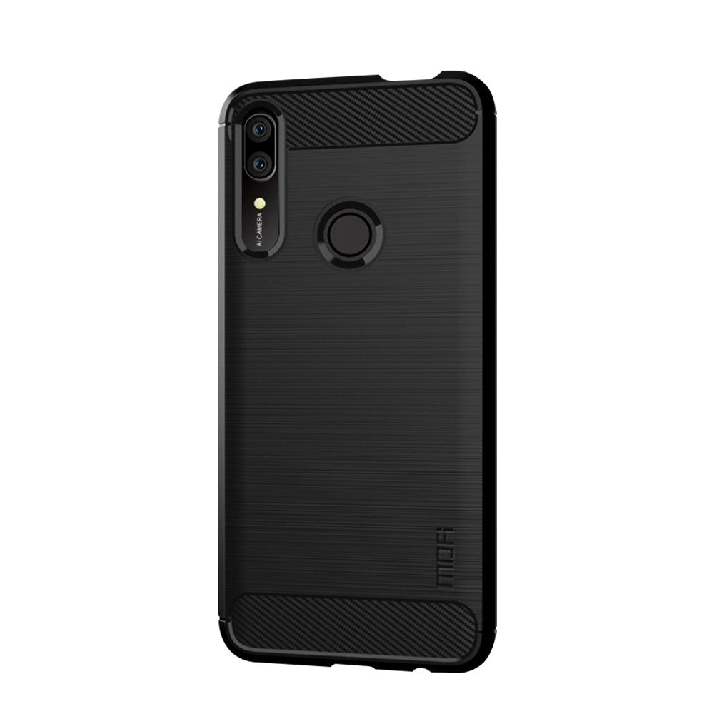 MOFI Carbon Fiber Texture Brushed TPU Case for Huawei Honor 9X (Global)/ P Smart Z / Y9 Prime 2019 / Enjoy 10 Plus