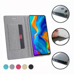 VILI DMX Cross Texture Card Holder Leather Stand Case for Huawei P Smart Z