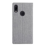 VILI DMX Cross Texture Card Holder Leather Stand Case for Huawei P Smart Z