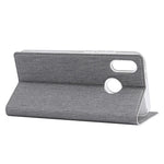VILI DMX Cross Texture Card Holder Leather Stand Case for Huawei P Smart Z